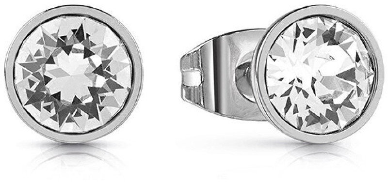 Guess Náušnice pecky s čirým krystalem UBE28062