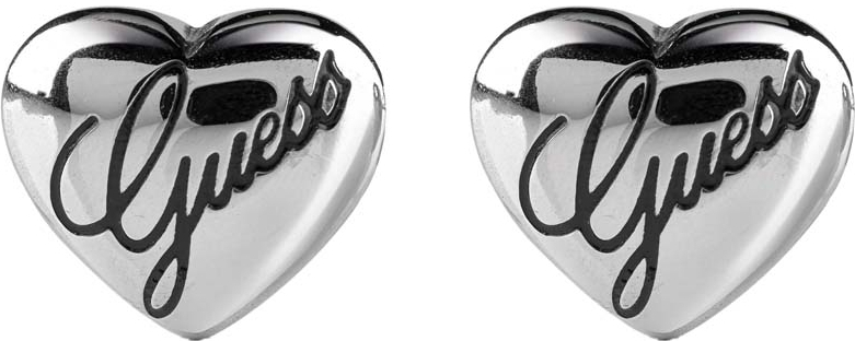 Guess Náušnice Srdce s nápisem UBE28066 Guess