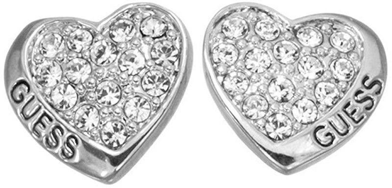 Guess Náušnice srdíčka s krystaly UBE11410
