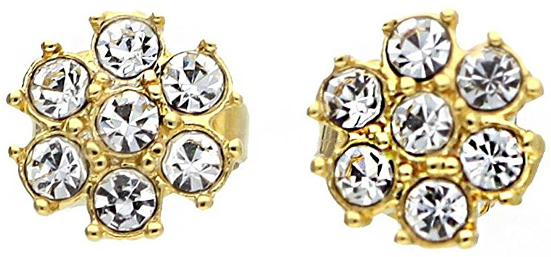 Guess Pozlacené náušnice s krystaly UBE21542