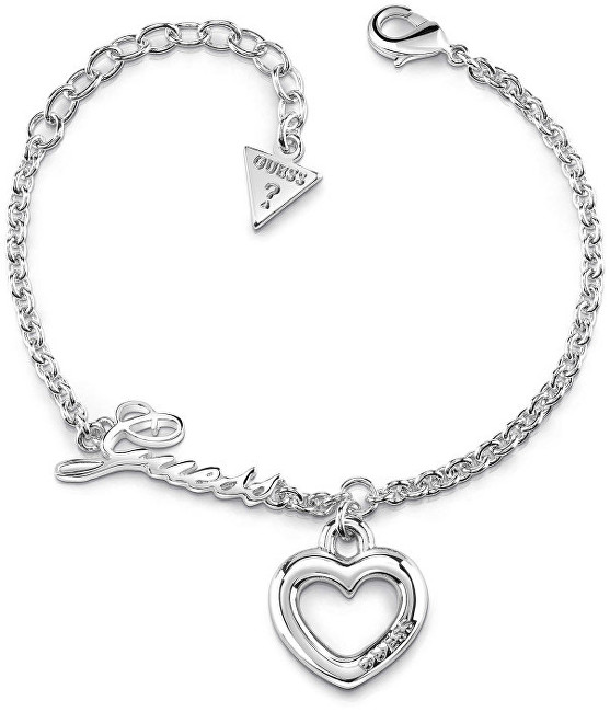 Guess Stylový náramek se srdíčkem UBB84046-S