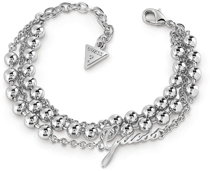 Guess Trojitý kuličkový náramek UBB85088-S