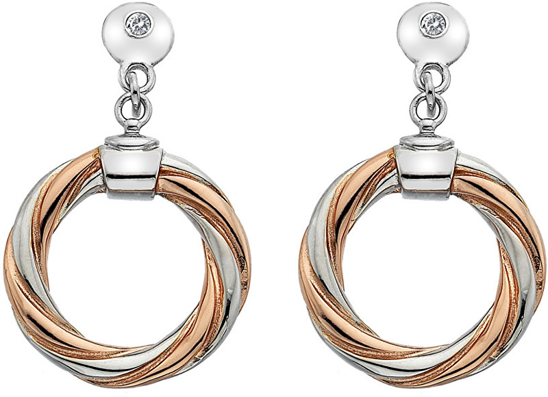 Hot Diamonds Bicolor náušnice Breeze DE474