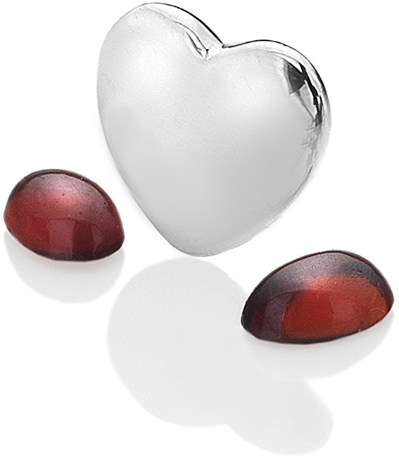 Hot Diamonds Element srdce s granáty Anais Leden EX120