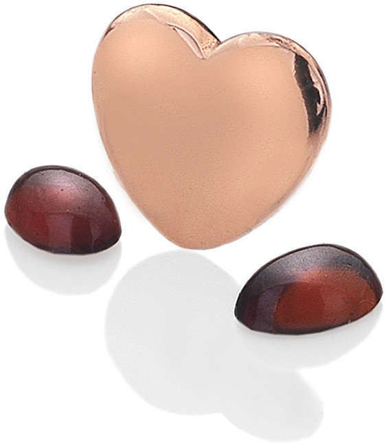 Hot Diamonds Element srdce s granáty Anais Leden EX132