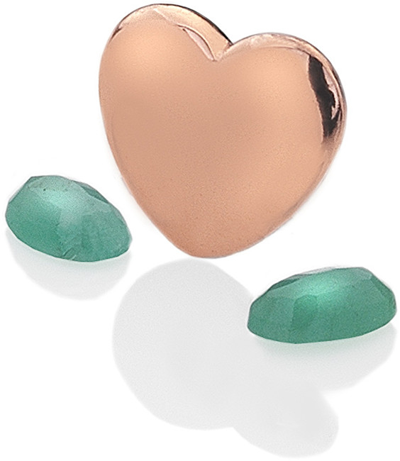 Hot Diamonds Element srdce se smaragdy Anais Květen EX136