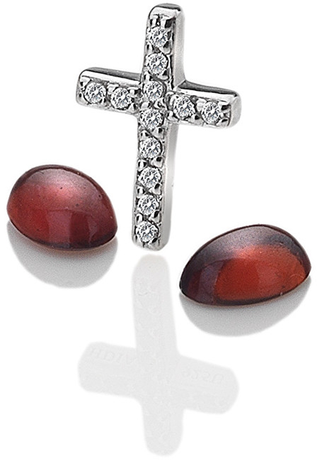 Hot Diamonds Elementy Křížek s granáty Anais EX116