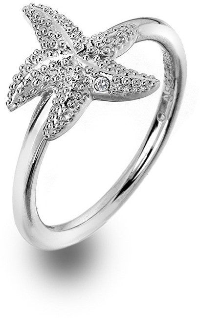 Hot Diamonds Luxusní stříbrný prsten s pravým diamantem Daisy DR213 57 mm