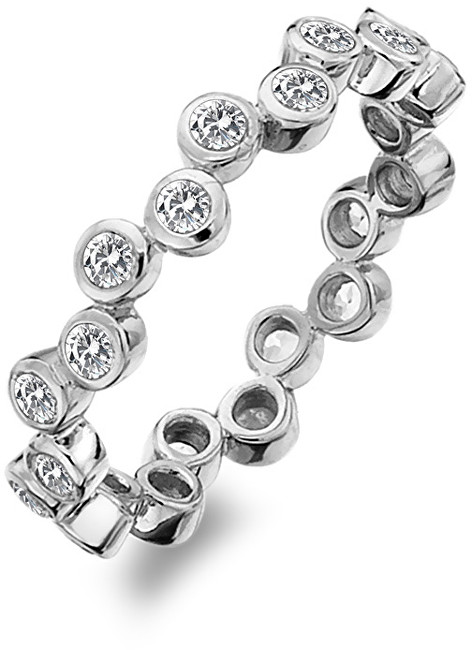 Hot Diamonds Luxusní stříbrný prsten s topazy Willow DR208 52 mm