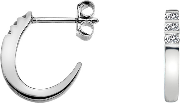 Hot Diamonds Náušnice Halo Crescent DE416