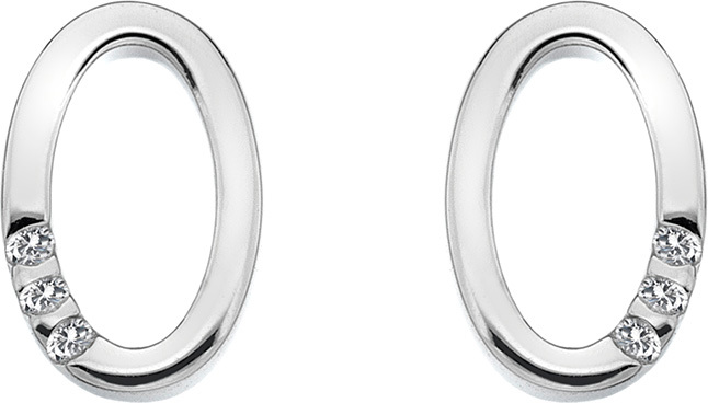 Hot Diamonds Náušnice Halo Oval DE418