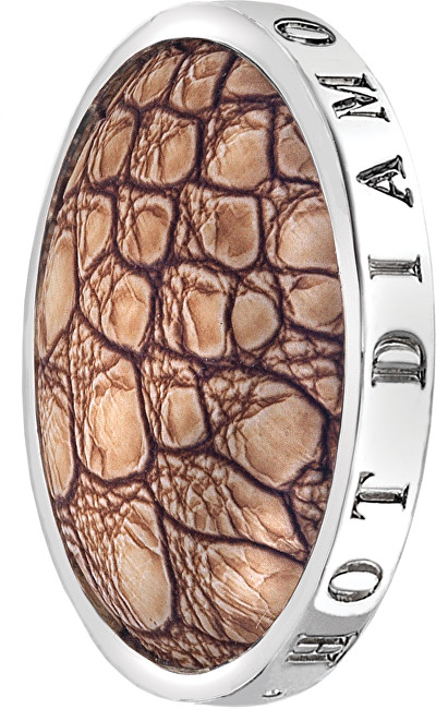 Hot Diamonds Přívěsek Emozioni Faux Crocodile Light Brown EC082-092 33 mm