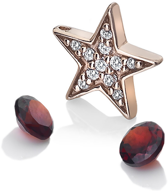 Hot Diamonds Hvězdičkový element s granáty Anais AC111
