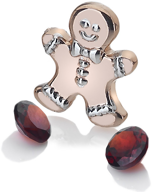 Hot Diamonds Bronzový element perníček s granáty Anais AC107