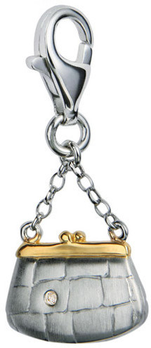 Hot Diamonds Přívěsek Kabelka s diamantem Glamour Puss DT093