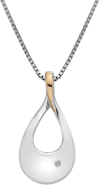 Hot Diamonds Stříbrný náhrdelník Journey DP632 (řetízek, přívěsek)