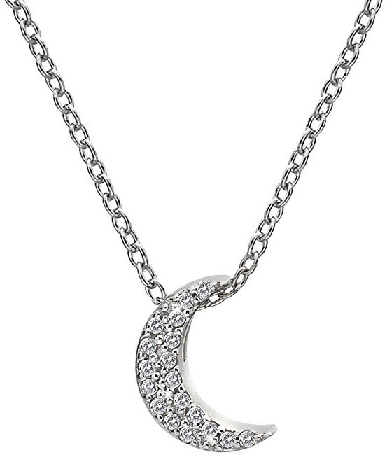 Hot Diamonds Stříbrný náhrdelník s půlměsícem Micro Bliss DP698