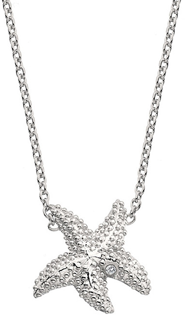 Hot Diamonds Stříbrný náhrdelník s pravým diamantem Daisy DN132