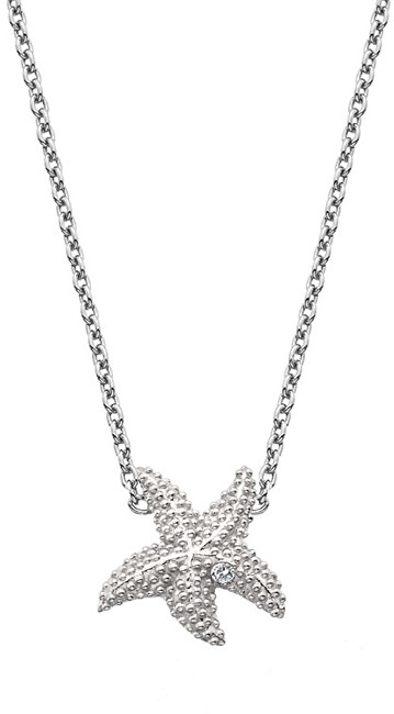 Hot Diamonds Stříbrný náhrdelník s pravým diamantem Daisy DN134