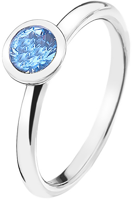 Hot Diamonds Stříbrný prsten Emozioni Scintilla Blue Peace ER022 54 mm