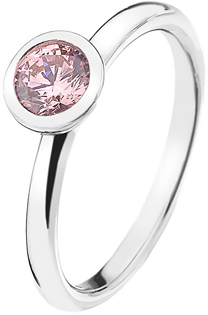 Hot Diamonds Stříbrný prsten Emozioni Scintilla Pink Compassion ER017 53 mm