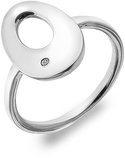 Hot Diamonds Stříbrný prsten s diamantem Emerge Oval DR160 51 mm