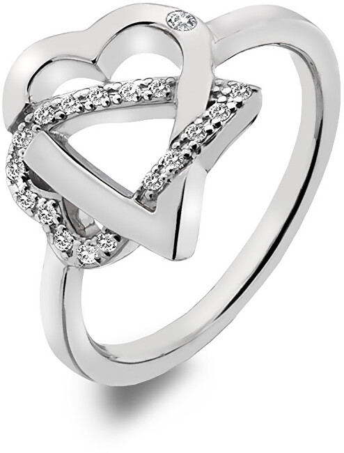 Hot Diamonds Stříbrný srdíčkový prsten Adorable DR203 55 mm