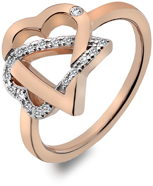 Hot Diamonds Stříbrný srdíčkový prsten Adorable DR204 51 mm