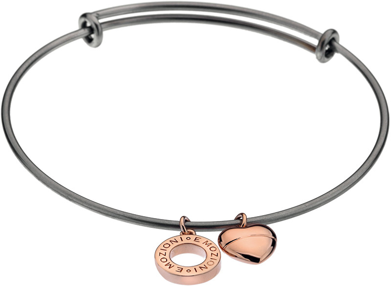 Hot Diamonds Ocelový náramek Emozioni Rose Gold Bangle DC108