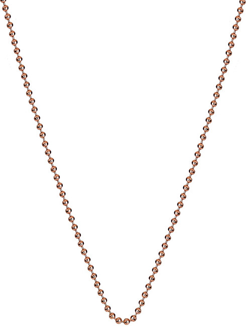Hot Diamonds Stříbrný řetízek Emozioni Rose Gold Bead Chain 35 CH009
