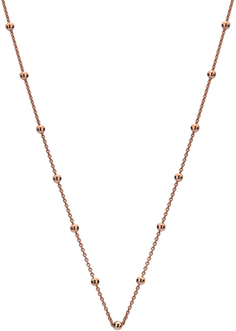 Hot Diamonds Stříbrný řetízek Emozioni Rose Gold Cable with Ball CH006