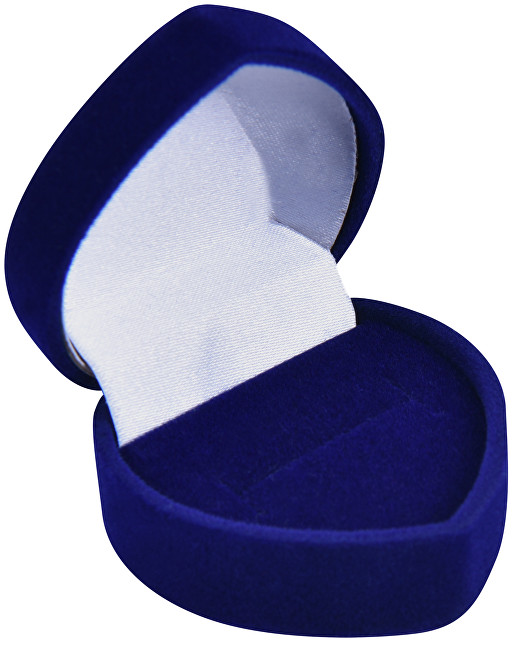 JK Box Modrá dárková krabička na náušnice nebo prsten F-75/A14