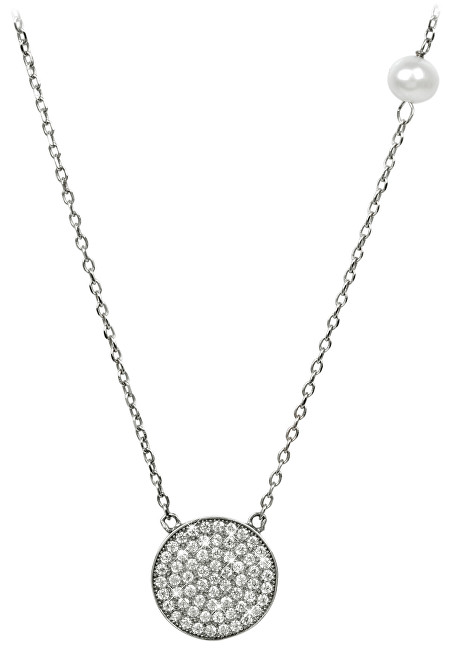 JwL Luxury Pearls Jemný náhrdelník s perlou a zirkony JL0188