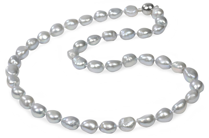 JwL Luxury Pearls Náhrdelník z šedostříbrných perel JL0067