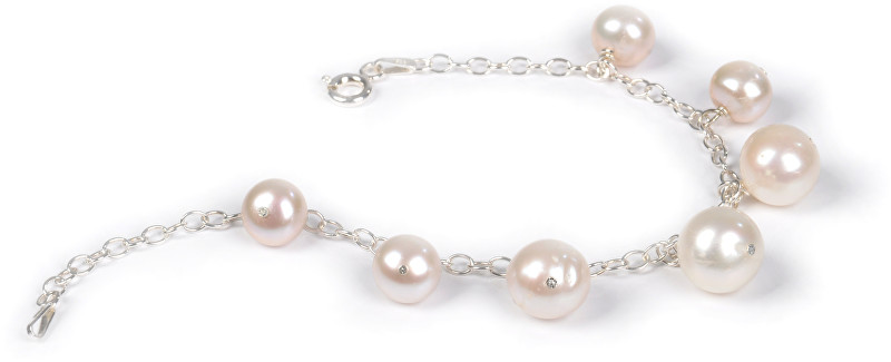 JwL Luxury Pearls Náramek z pravých bílých perel sJL0035