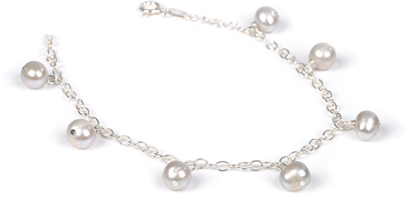 JwL Luxury Pearls Náramek z pravých šedých perel sJL0036