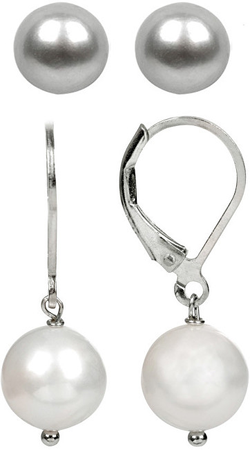 JwL Luxury Pearls Sada 2 párů náušnic z pravých perel JL0172