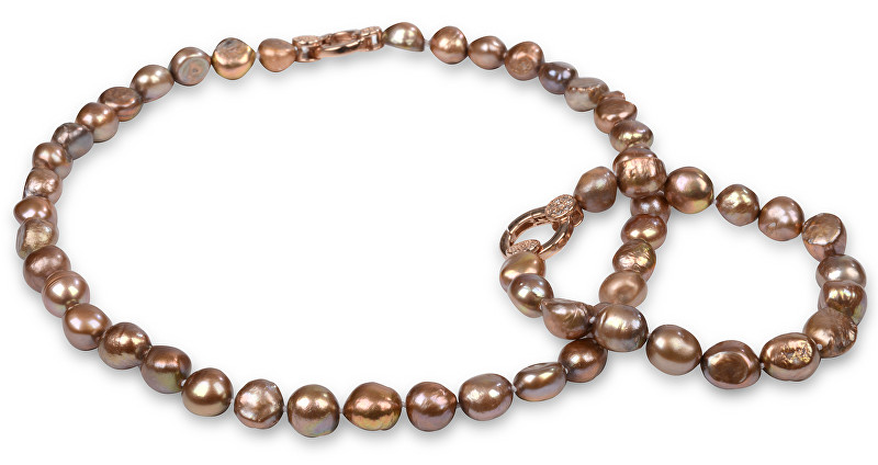 JwL Luxury Pearls Souprava náhrdelníku a náramku JL0163