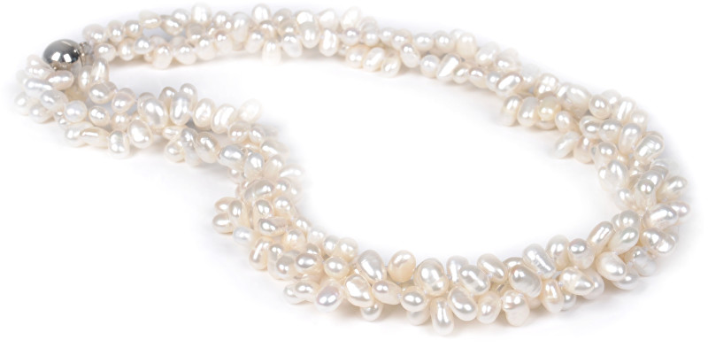 JwL Luxury Pearls Třířadý náhrdelník z pravých bílých perel JL0010