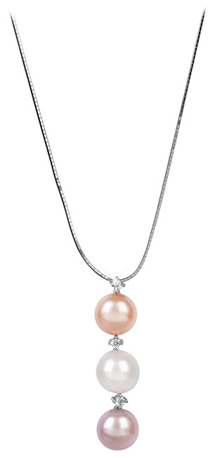JwL Luxury Pearls Jemný náhrdelník s perlou a zirkony JL0425
