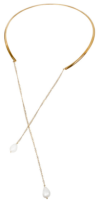 JwL Luxury Pearls Pozlacený náhrdelník s pravou perlou JL0347ch