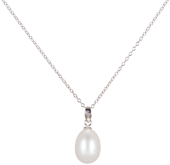 JwL Luxury Pearls Stříbrný náhrdelník s pravou perlou 45 cm JL0436
