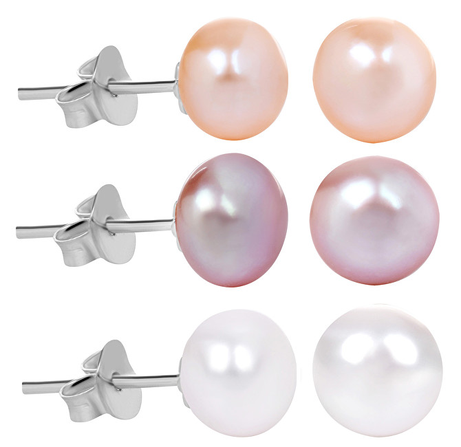 JwL Luxury Pearls Zvýhodněná sada perlových náušnic JL0426