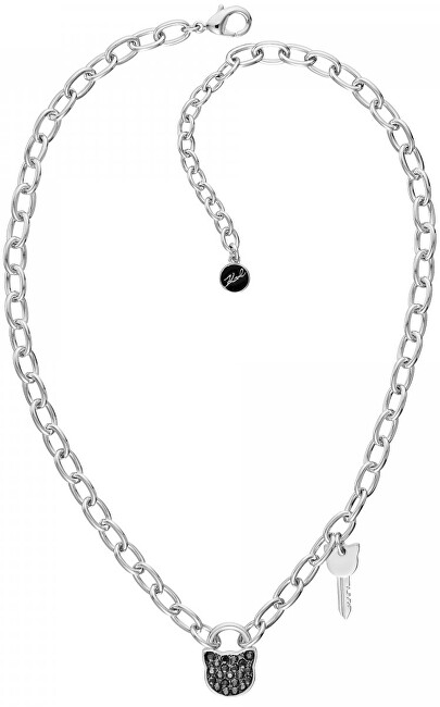 Karl Lagerfeld Masívní náhrdelník Lock & Key 5512236