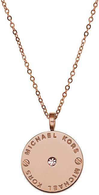 Michael Kors Jemný pozlacený náhrdelník z oceli MKJ2656791