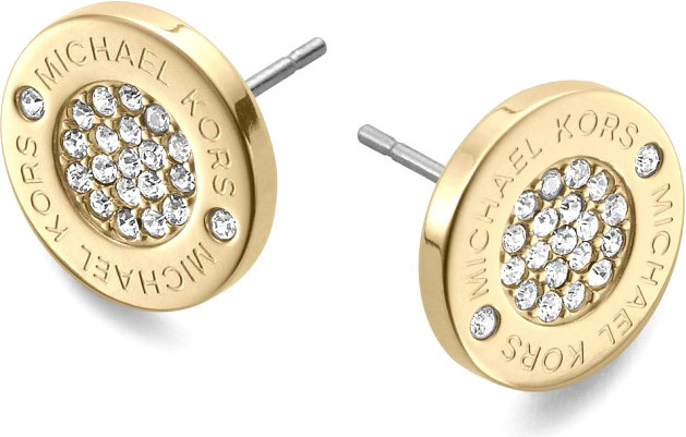 Michael Kors Pozlacené luxusní náušnice s krystaly MKJ3351710