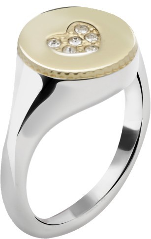 Morellato Ocelový bicolor prsten Monetine SAHQ09 58 mm