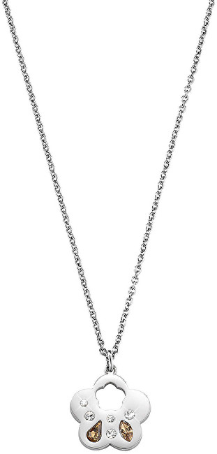 Morellato Ocelový náhrdelník s kytičkou Allegra SAKR03