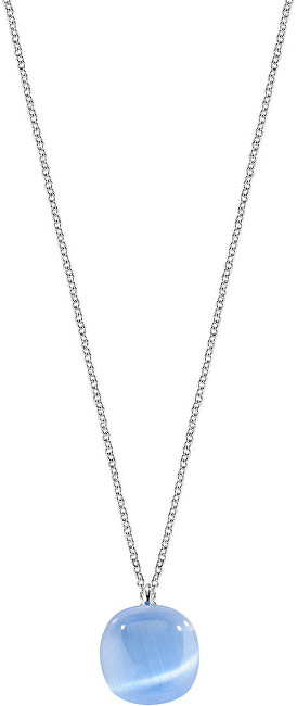 Morellato Stříbrný náhrdelník zdobený kočičím okem SAKK03 (řetízek, přívěsek)