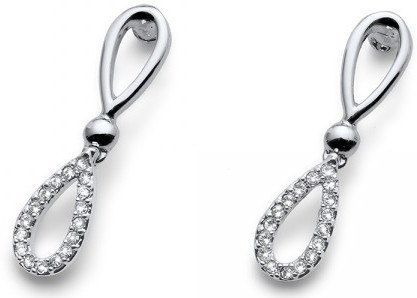 Oliver Weber Luxusní náušnice s krystaly Swarovski Beach Ego 22624